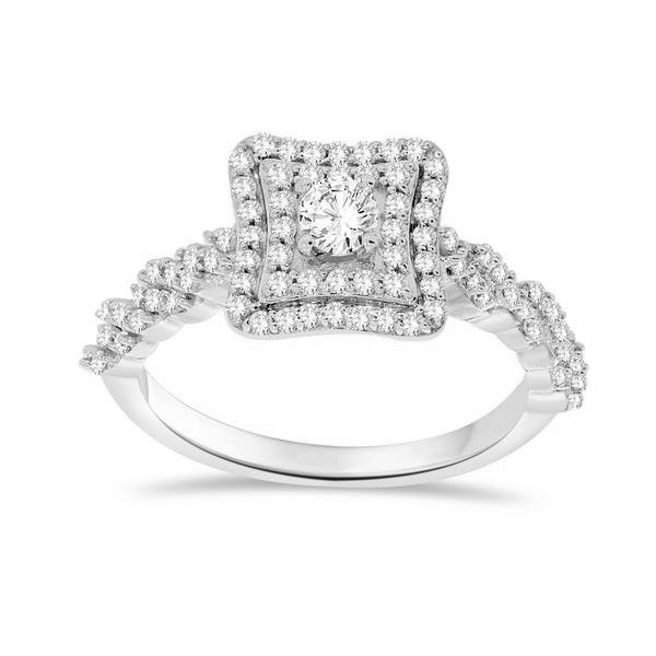 10K 0.56CT D-RING LDS RDS CNTR 0.16CT (BEST DEAL BEST VALUE)